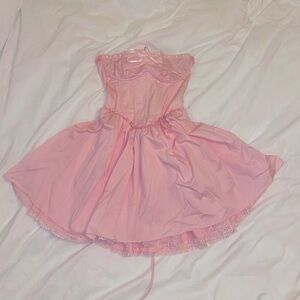 BABYBOO light pink strapless corset dresss